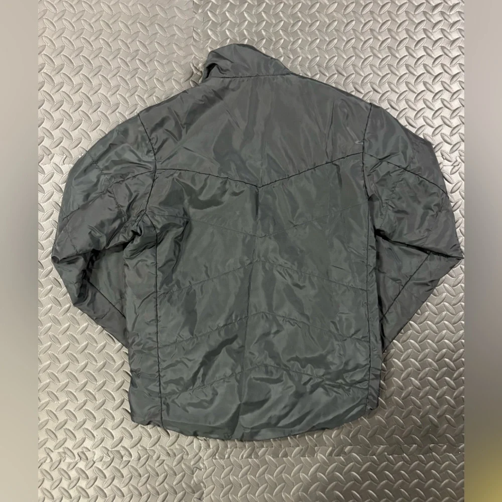 Adidas Men’s Small Black Lightweight Puffer Jacket Full Zip Athletic Coat